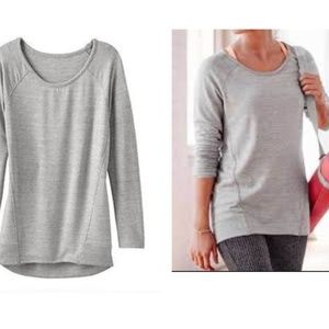 Athleta Long Sleeve Gray Shirt Size Small